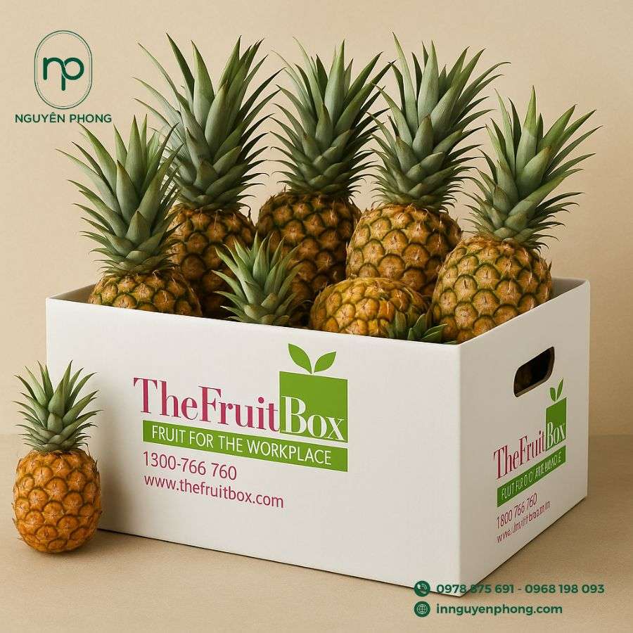 Mẫu thùng carton đựng dứa